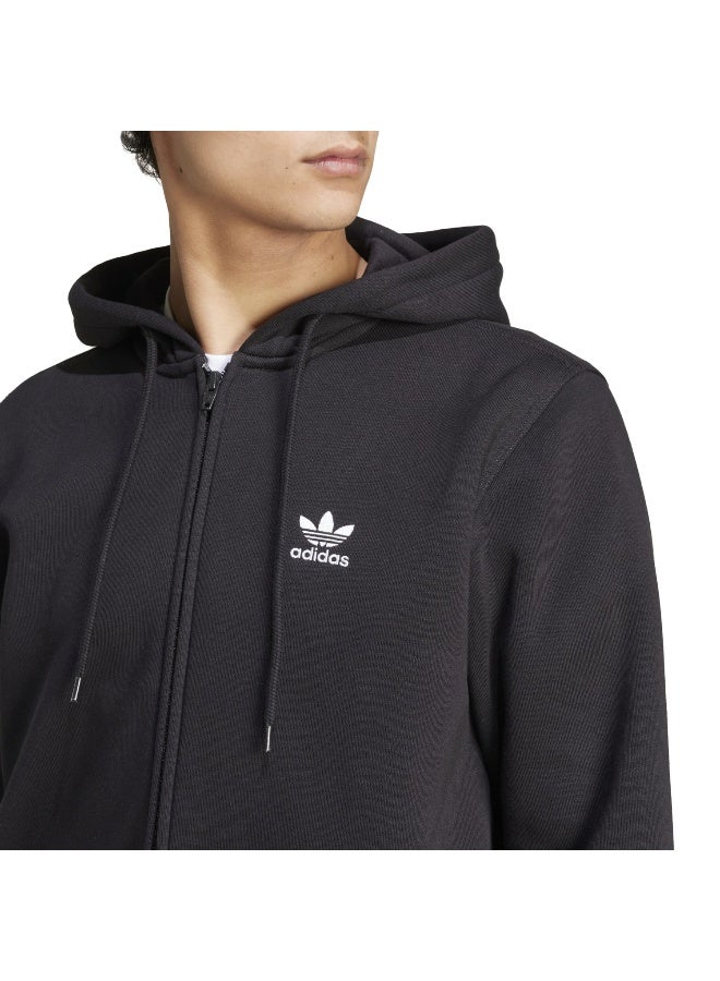 Adidas ESS FZ HD Black Originals Men SWEATSHIRTS  - Image 5