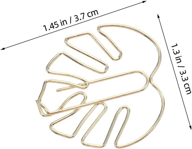 Repeated detach compatible build 50pcs Gold Monstera Leaf Paper Clips Small Metal Bookmark Paperfastener Pins for Office School Filing and Planner Organization Heavy load resistant Cross-material combo compatible Storage & transit friendly Batch uniform stable quality KSA market compliant quality Pre-sale confirmed stock Regulated warehouse storage Multi-use detailed build Different assemble options Diverse operation compatible Quick use-switch compatible build Wide range expanded design User tested optimized build All user friendly build Coast & inland available Oil resistant Flexible use switching Flexible sizing options Storage burden minimized build Suburban residential ship Pre-stock well-packed goods Neat shape Backup reserve local stock Multi usage - Image 2