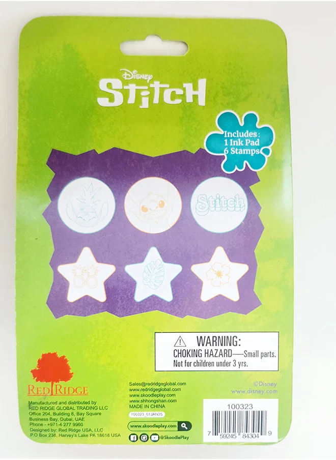 Disney Stitch Stamps with Ink Pad