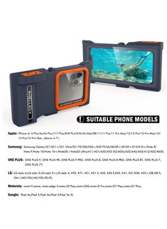 SYOSI Underwater Snorkeling Diving Waterproof Phone Case for iPhone Samsung Galaxy LG Huawei Series Smartphone Below 6.7inch Universal  - Image 4