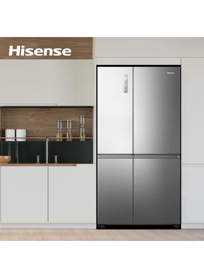 Hisense RS3N668SAI3 869 Liters Side by Side Refrigerator with Wifi Connectivity, Inverter Compressor, No Frost Technology RS3N668SAI3 silver - Image 2