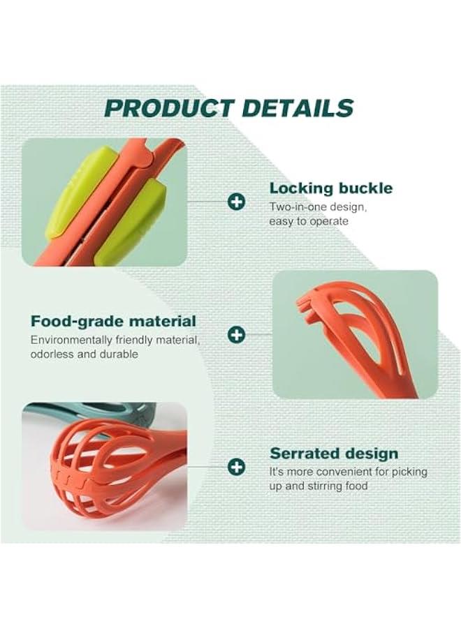Multifunctional Egg Beater, 2 in 1 Food Clip u0026 Egg Whisk Creative Multifunction Egg Beater Handheld Egg Whisk Blender Bread Clip Household Multifunctional Kitchen Tool for Cooking (3 Color, 1pcs) - Image 3
