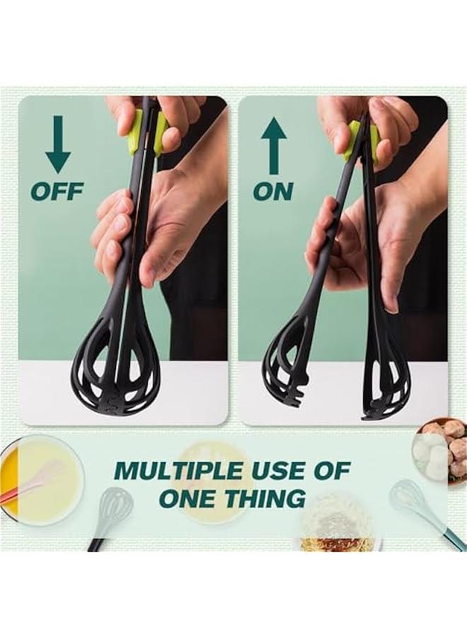 Multifunctional Egg Beater, 2 in 1 Food Clip u0026 Egg Whisk Creative Multifunction Egg Beater Handheld Egg Whisk Blender Bread Clip Household Multifunctional Kitchen Tool for Cooking (3 Color, 1pcs) - Image 4