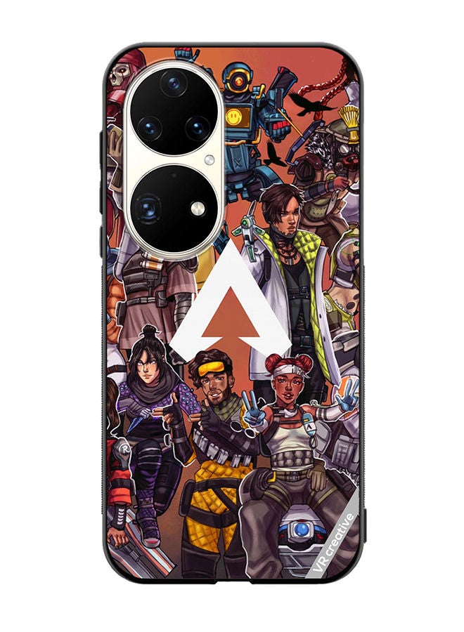Protective Case Cover For Huawei P50 Pro Apex Legends Whole Team Design Multicolour