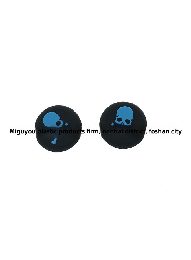 PS4 PS5 Xbox Series Anti-slip Rocker Silicone Protective Cap Silicone Cap Skull Head Anti-slip Rocker Cap-Product Color:Red (1 Piece)  - Image 3