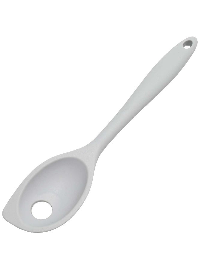 Chef Craft Premium Silicone Stain Resistant Mixing Spoon Grey 11inch 13831 - Image 1