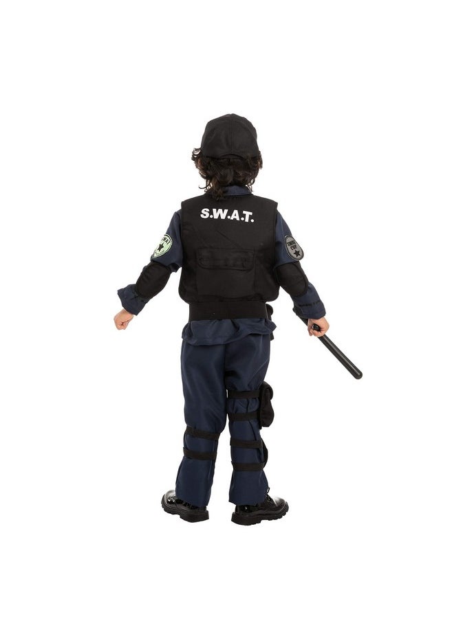 Spooktacular Creations - Costume For Kids, S.W.A.T. Police Officer For Halloween, Role Playing, Carnival Cosplay, Themed Parties(Small (5 7 Yr) - Image 1