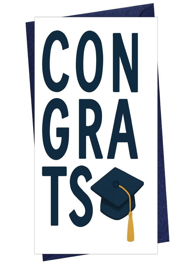 Cheerin Congratulations Card with Envelope - Graduation Card for Her and Him - Congrats Grad Gift for Graduating Students - Proud of You Gifts 5x7 Inch - Image 1