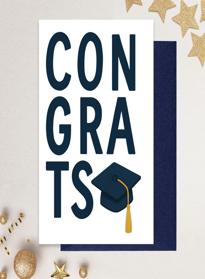 Cheerin Congratulations Card with Envelope - Graduation Card for Her and Him - Congrats Grad Gift for Graduating Students - Proud of You Gifts 5x7 Inch - Image 5
