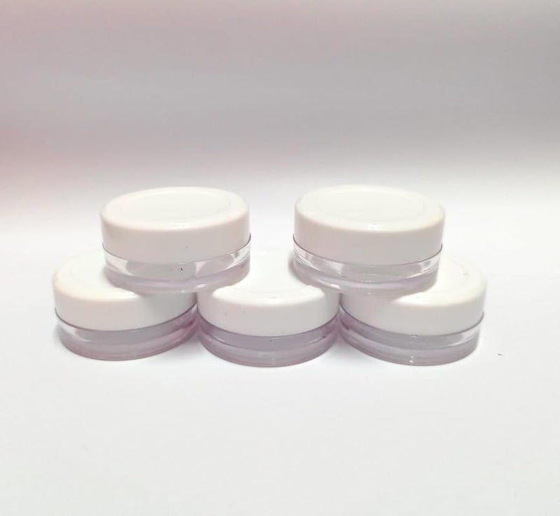 BH PLAST BHIndustry 8g Pack of 48pcs Empty Acrylic Jars Transparent Cosmetic Containers with Leakproof Lids for Lip Balms Body Butters Eyeshadow  - Image 3