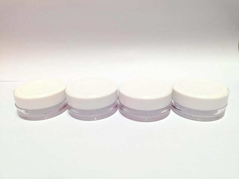 BH PLAST BHIndustry 8g Pack of 48pcs Empty Acrylic Jars Transparent Cosmetic Containers with Leakproof Lids for Lip Balms Body Butters Eyeshadow  - Image 2