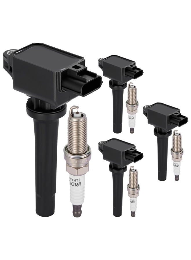 SYKRSS UF822 Ignition Coils & 93501 Spark Plugs Compatible with Toyota Yaris iA, Compatible with Scion iA, 1.5L l4 - Replaces 90118WB460, P51R18100-4PCS - Image 2