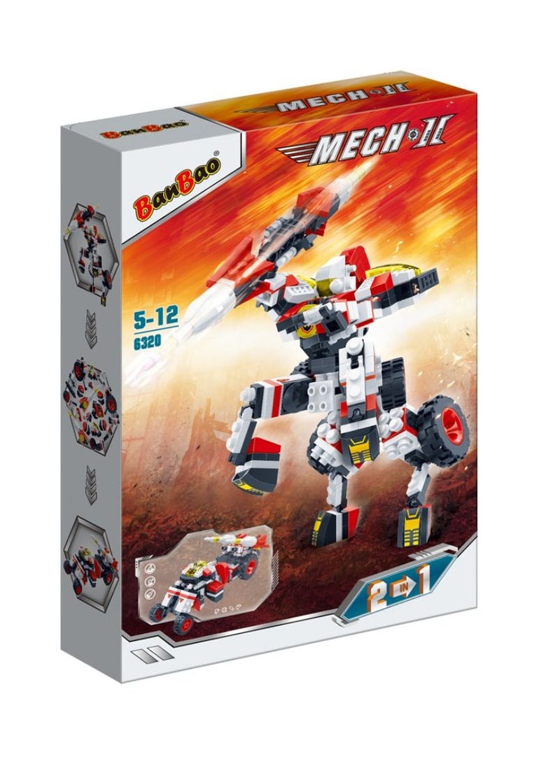 BanBao مجموعة ألعاب البناء روبوت بانباو 2 في 1 ميك II | مجموعة ألعاب تعليمية | مجموعة كتل البناء لتطوير عقل الطفل - Image 1