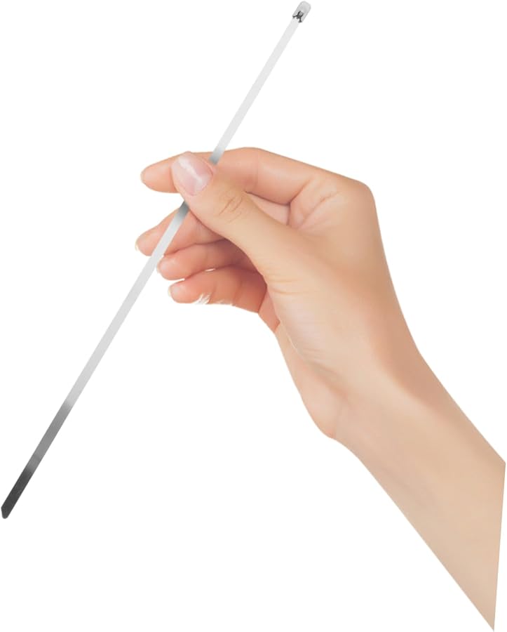 أربطة سياج سلسلة معدنية ثقيلة 100 قطعة لأقفاص الكلاب والحيوانات الأليفة والدجاج للاستخدام الخارجي - Image 5