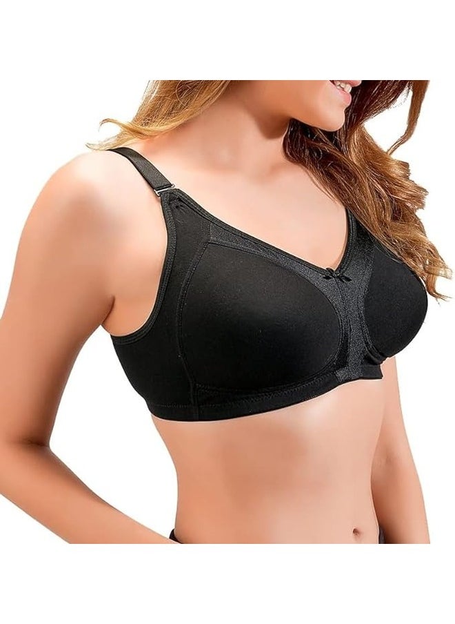 Love Bell - Love Bell Women's Everyday Bra Cotton Spandex Four way Stretch Shaping Non Padded, Minimizer, Wire free, Super Comfort - Image 1