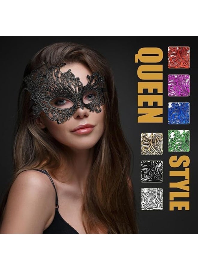 ChicAbode قناع القناع للنساء أزواج قناع ماردي غراس للرجال قناع هالوين لكرة حفل الرقص - Image 4