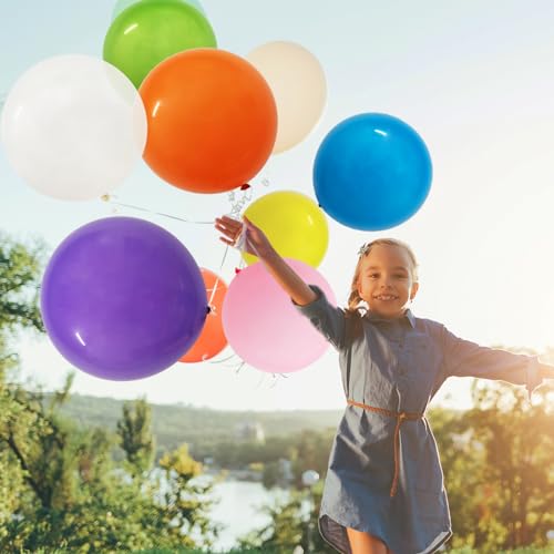 kockuu 36 Inch Large Balloon, Assorted Colors Big Balloons 8 Pcs Helium Giant Latex Balloons for Birthday Wedding Party Baby Shower Carnival Mother's Day Decorations - Image 4
