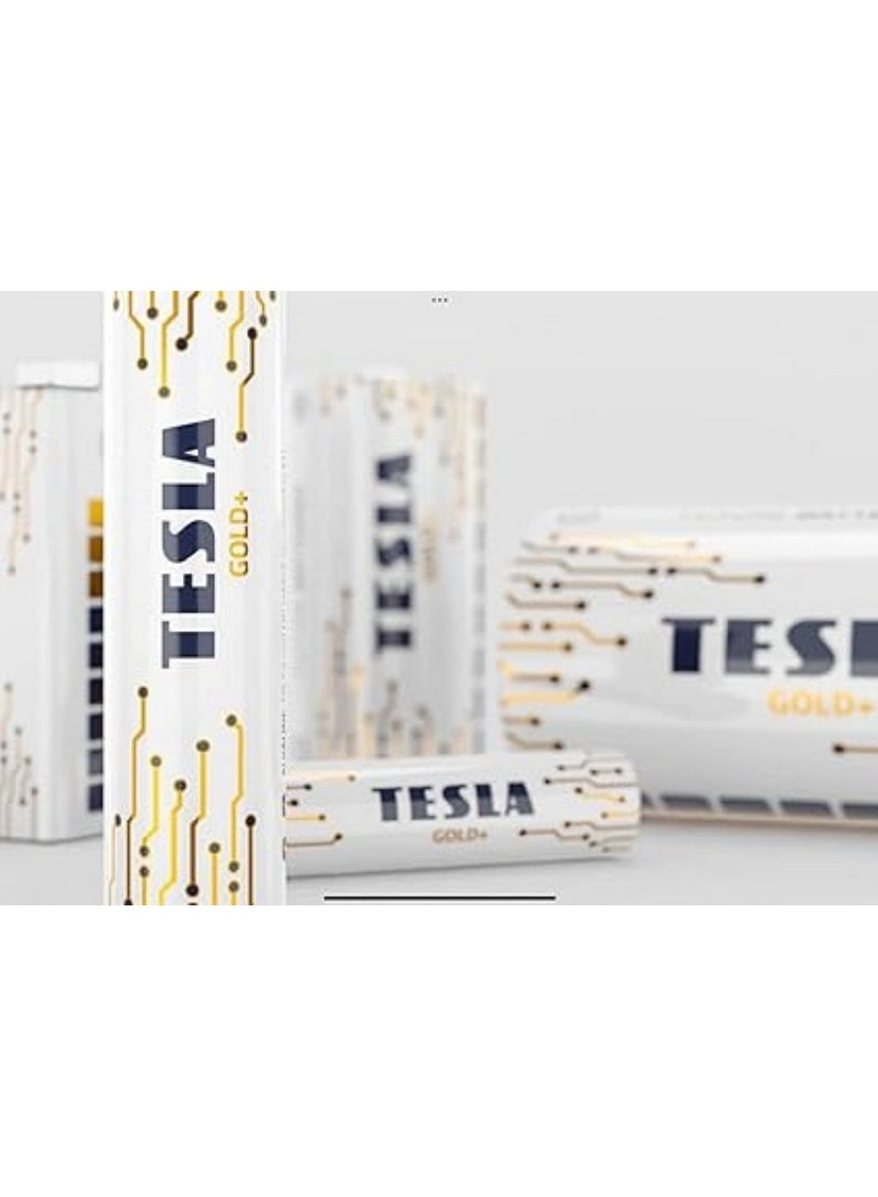 Tesla AA Alkaline Batteries Gold+ 4 Pcs Pack - Image 2