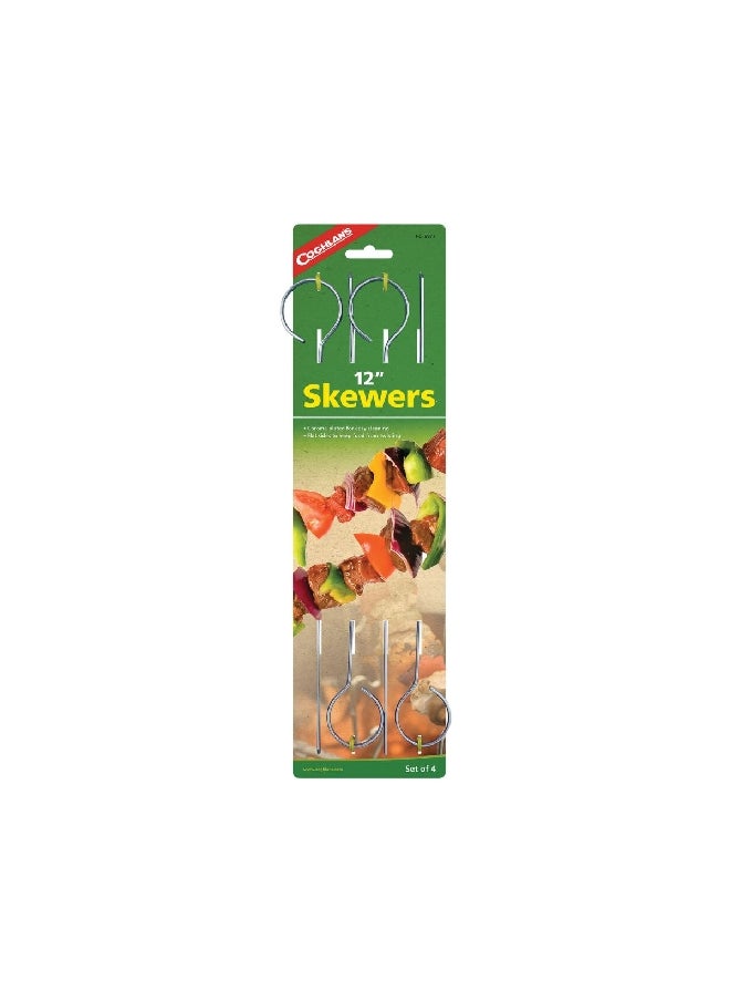 COGHLANS 4-Piece Skewers Chrome 12 Inch 8977  - Image 1