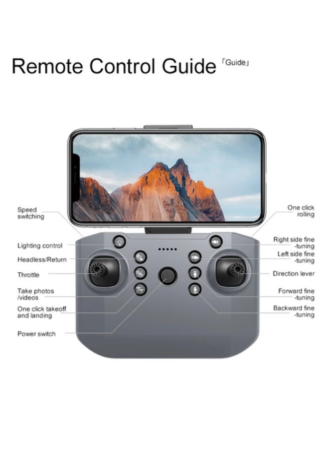 Drone S3 quadcopter drone features dual cameras, FPV technology, brushless motors, and a flight time of up to 18 minutes, plus batteries. - Image 2