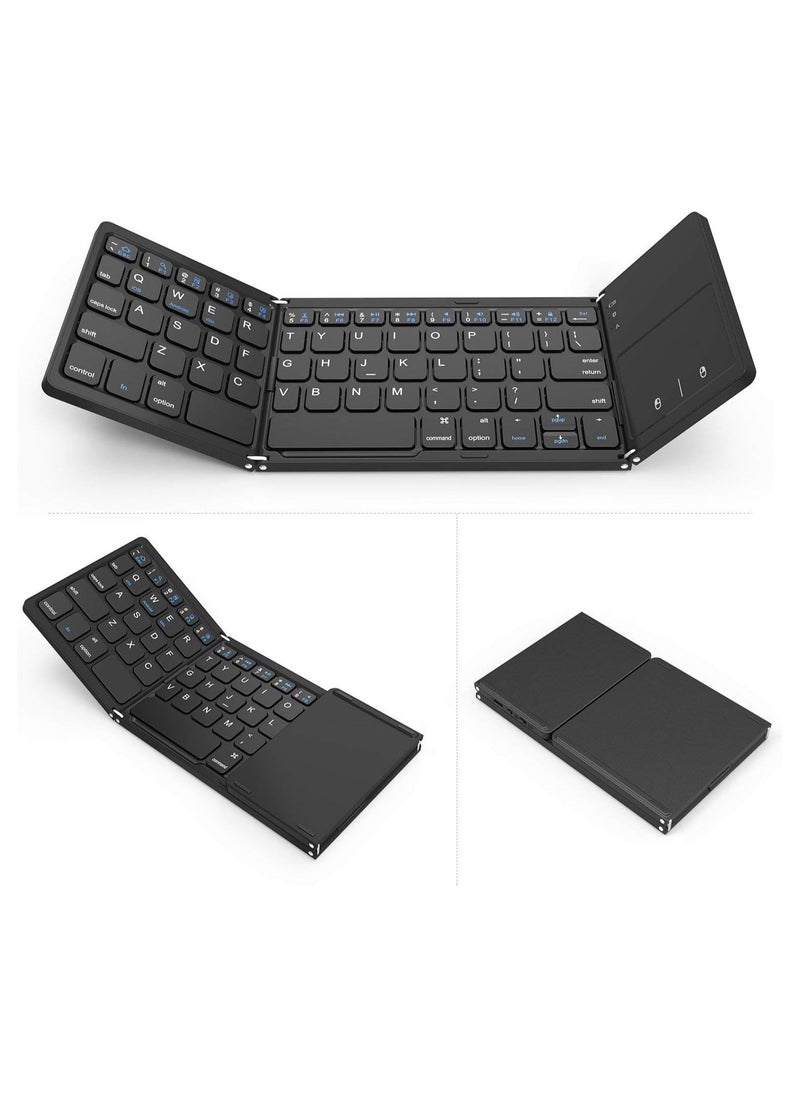 Wireless Bluetooth Foldable Bluetooth Keyboard With Touchpad