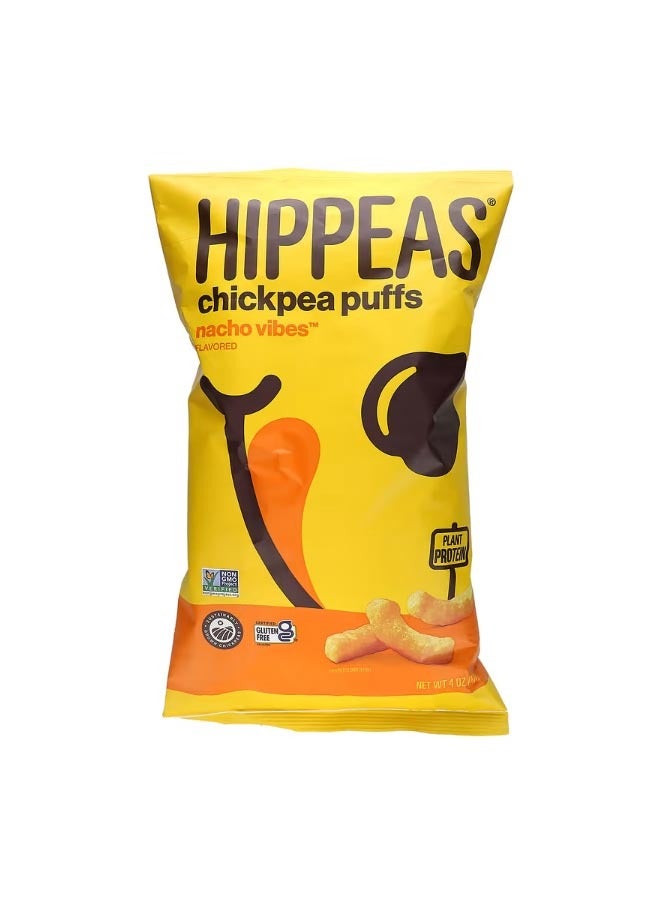 Hippeas Chickpea Puffs Nacho Vibes 4 oz 113 g - Image 1