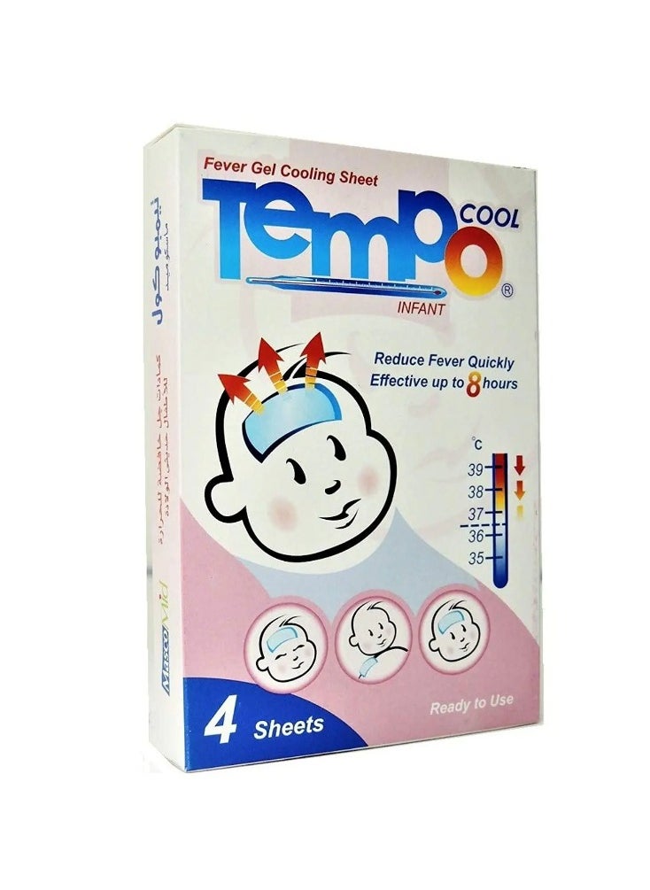 Tempo cool 4-Piece Fever Gel Cooling Sheets - infant 