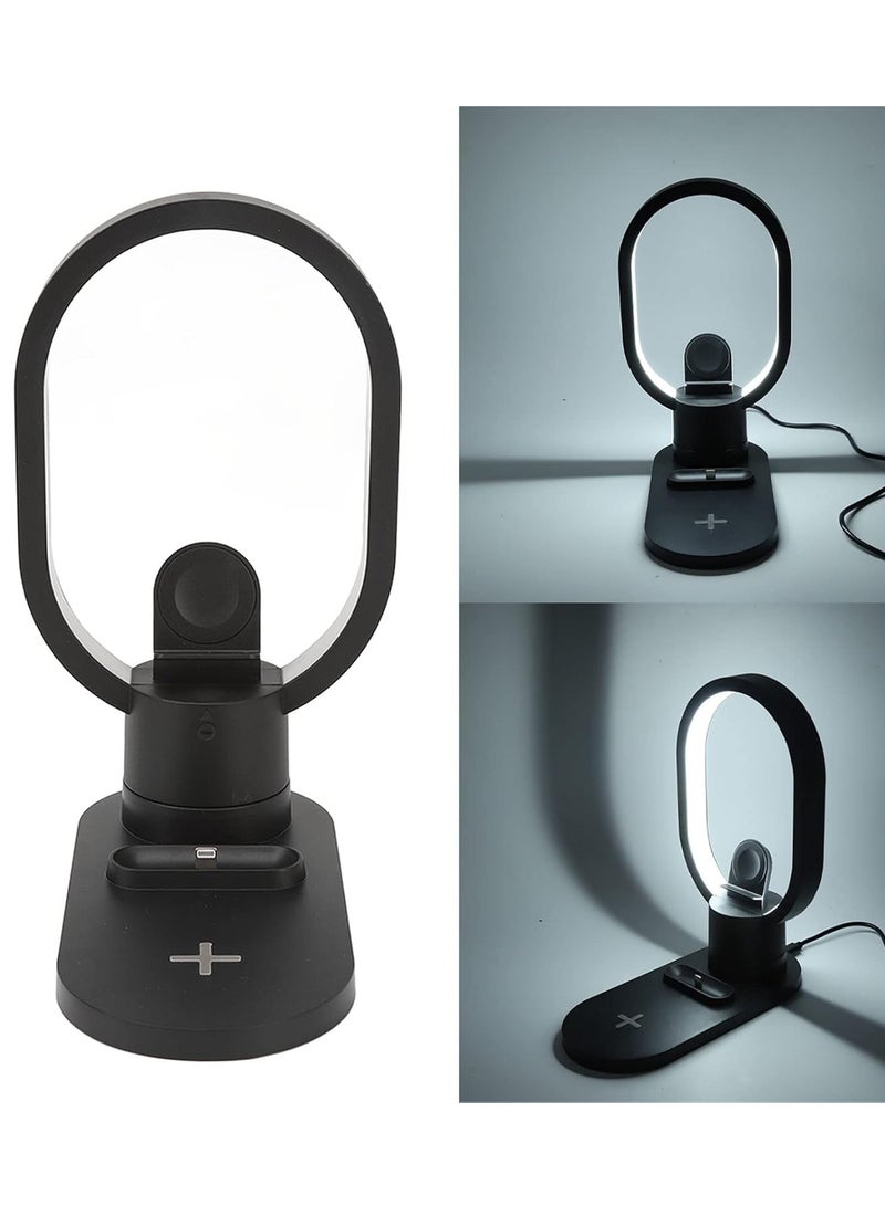 SUKILO 4-in-1 LED Bedside Lamp with Wireless Charger | Magnetic Phone Holder | Night Light | Desk Organizer – 15W Fast Charging | Desk Lamp - Image 1