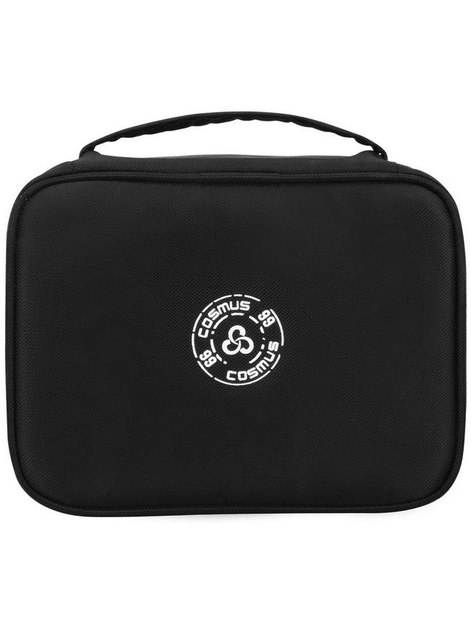 Cosmus Russet Black Travel Makeup Bag - Cosmetic Organizer Case Portable Toiletry Bag for Women and Girls - Image 1