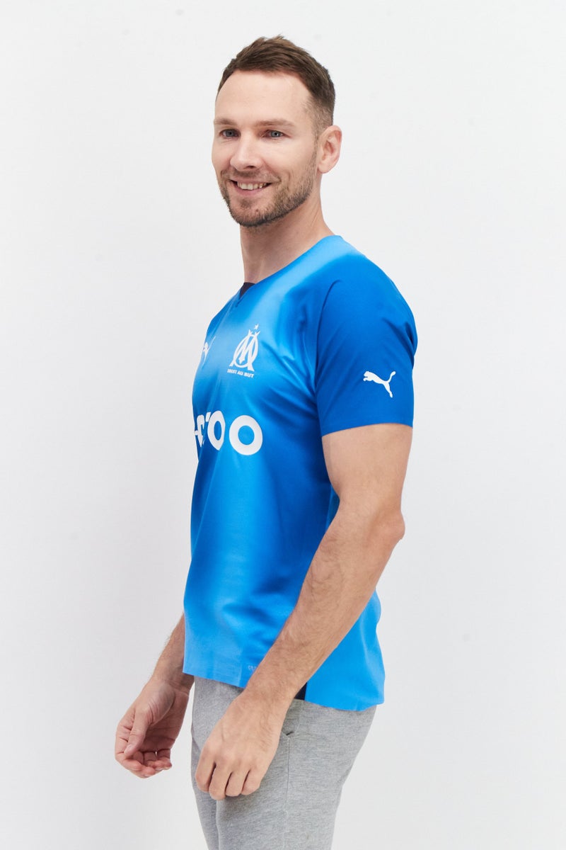 PUMA Men Sportswear Fit Olympique Marseille FC Jersey, Blue - Image 4