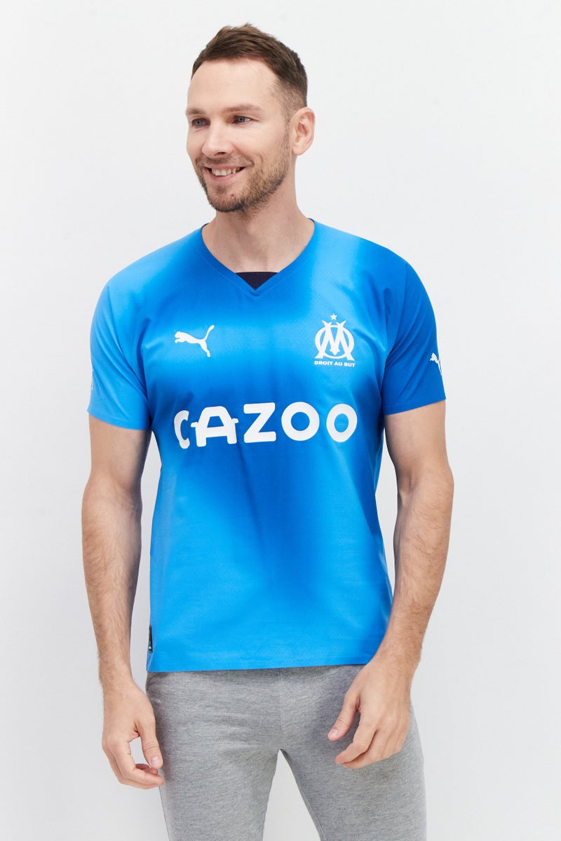 PUMA Men Sportswear Fit Olympique Marseille FC Jersey, Blue - Image 1