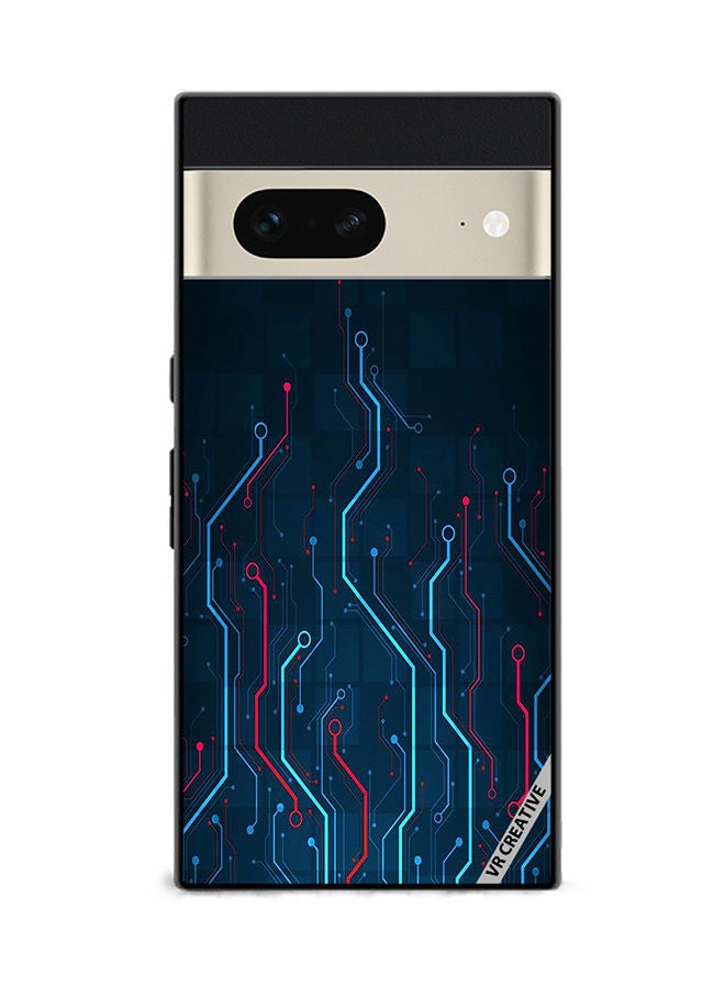 VR CREATIVE Protective Case Cover For Google Pixel 7 Electronic Circuit Boards_ Design Multicolour - Image 1