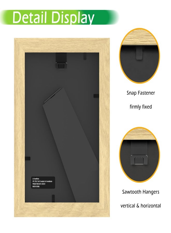 FrameWorks إطار صور FrameWorks، قطعتان، مقاس 4×6، من خشب البلوط الطبيعي - إطار صور خشبي كلاسيكي مع زجاج مقسّى، لمسة نهائية غير لامعة عصرية للمطبوعات والملصقات والشهادات وديكورات الحائط - جاهز للعرض - Image 3