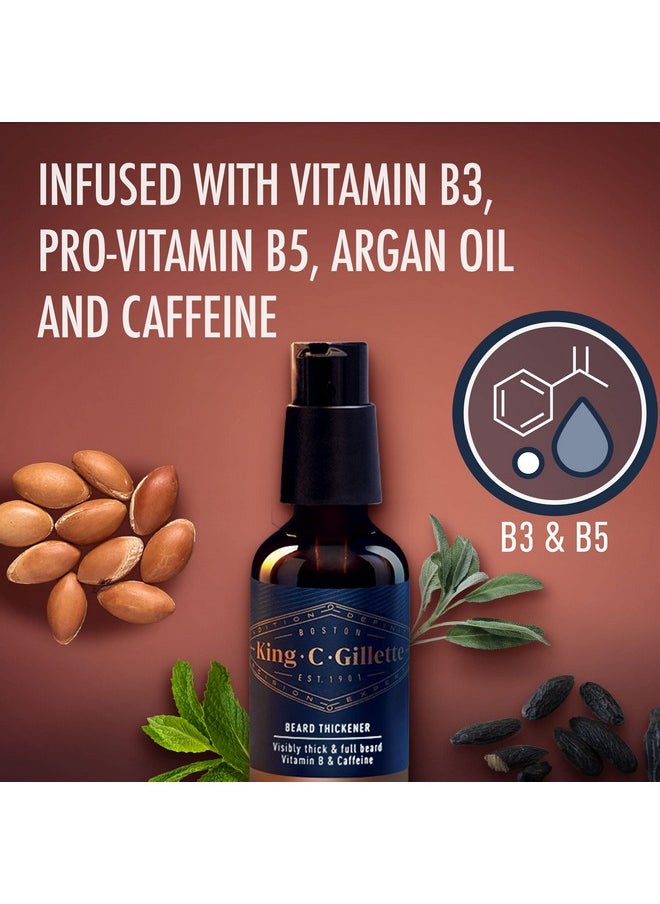 King C. Gillette - Ing C. Gillette Beard Thickener Formulated With Vitamin B Complex And Caffeine 1.7Oz - Image 1