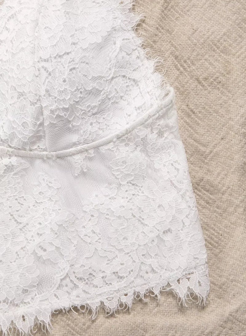Lace Crop Cami Top  - Image 5