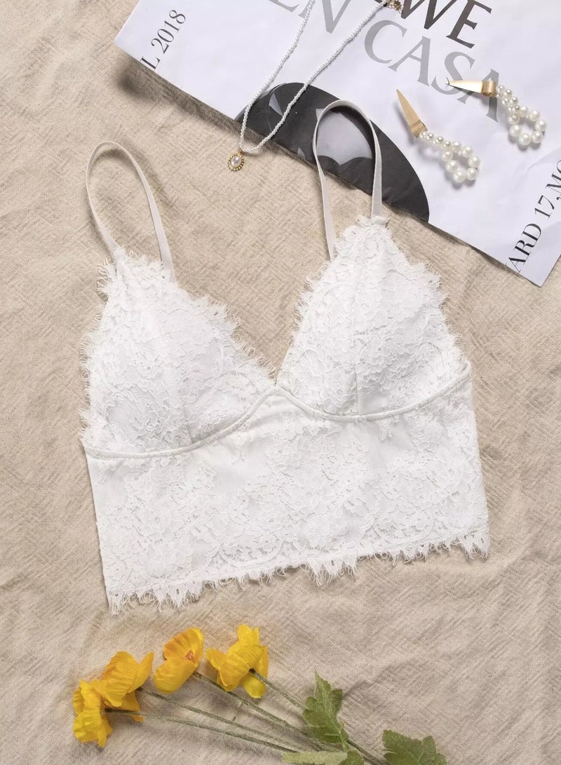 Lace Crop Cami Top  - Image 1