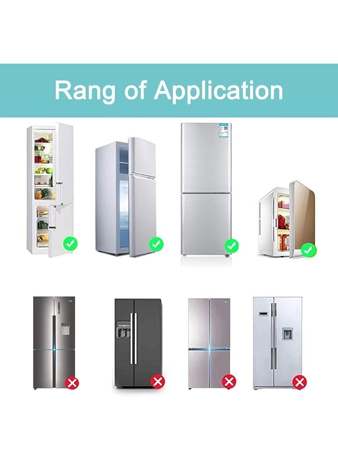 2-Piece Fridge Freezer Door Lock Latch Multicolour - Image 3