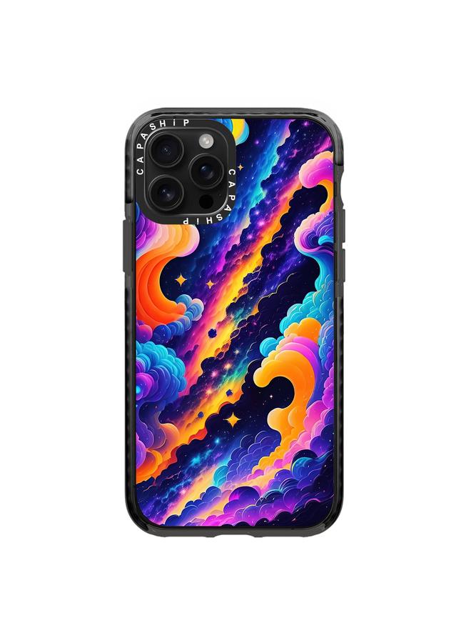 اس-توب جراب لهاتف iPhone 15 Pro Max بنمط توضيحي بسيط وغطاء كامل للهاتف - Image 1