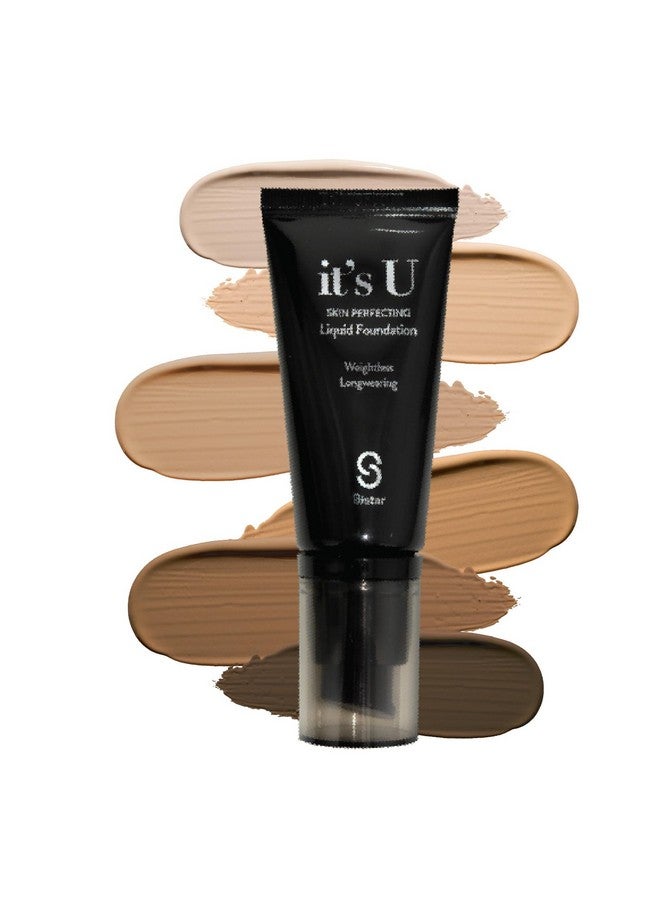 Sistar It'S U Skin Perfecting Liquid Foundation Medium Coverage Buildable Weightless Longwearing Blendable 35 G1.23 Oz. (Vanilla Cream) - Image 5