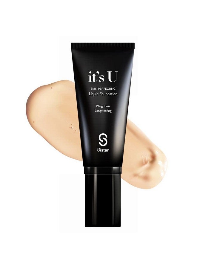 Sistar It'S U Skin Perfecting Liquid Foundation Medium Coverage Buildable Weightless Longwearing Blendable 35 G1.23 Oz. (Vanilla Cream) - Image 1