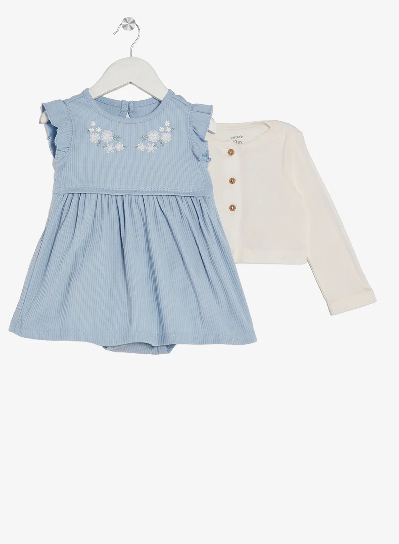 كارترز طقم فستان رضيع قطعتين