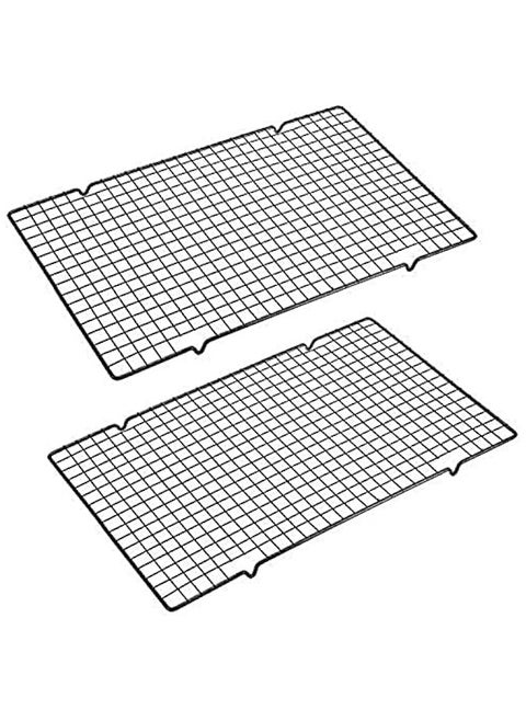 2 PackCooling Racks Baking Rack Stainless Steel Cooling Racks Baking Rack 16" x 10" Set of 2 Oven Safe Wire Racks Fit Quarter Sheet Pan