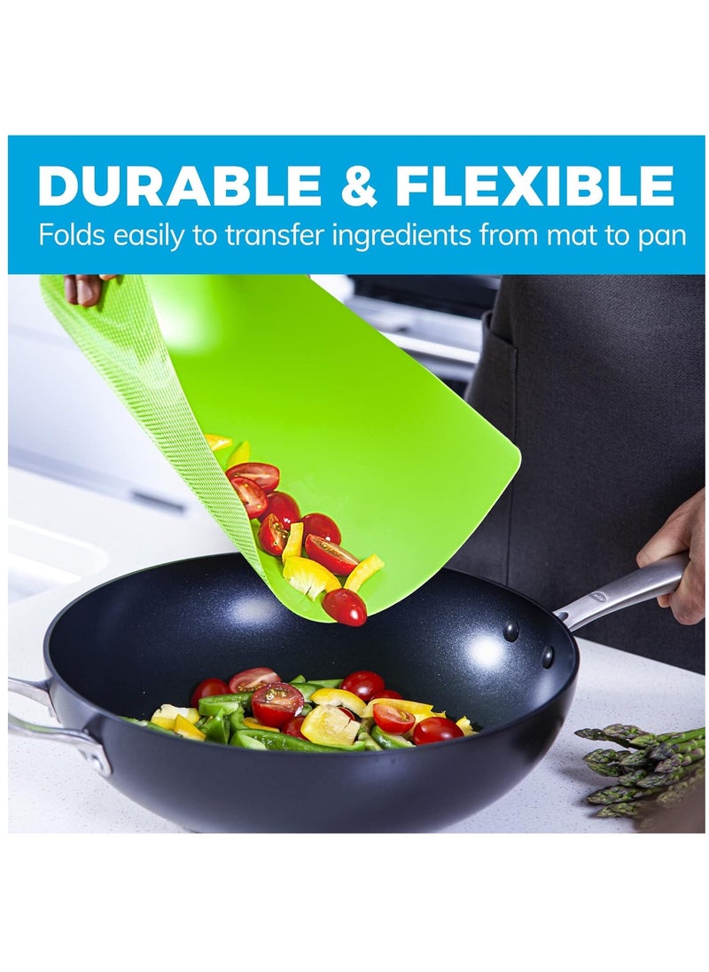 Arabest Cutting Board, 6 Pack Chopping Board Set with Food Icons and Easy-Grip Handles, Plastic Cutting Board for Kitchen, Bar, BBQ  - Image 5