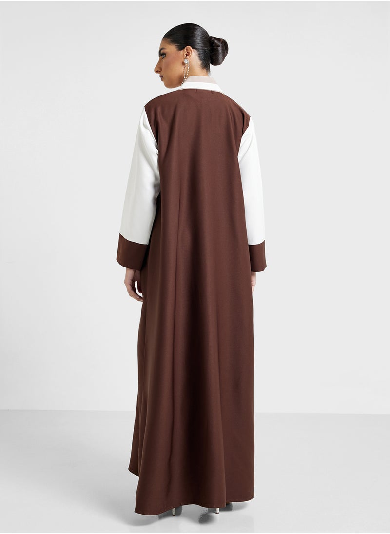 Khizana Trench Abaya With Sheila  - Image 2