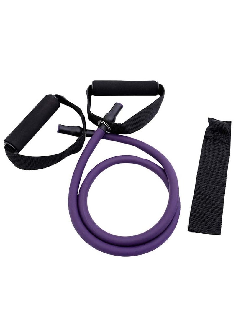 Pull String For Fitness And Aerobics With Door Anchor 50-55 LB, Purple