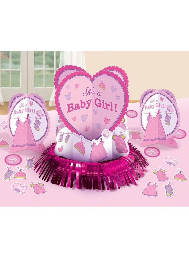 Amscan Shower With Love Girl Table Decorating Kit