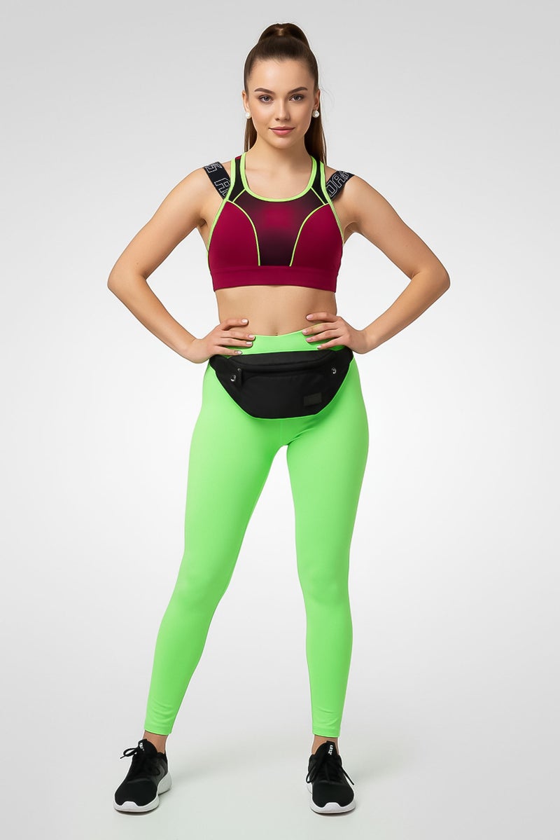 Adidas Women Padded Plain Sport Bra, Burgundy - Image 1