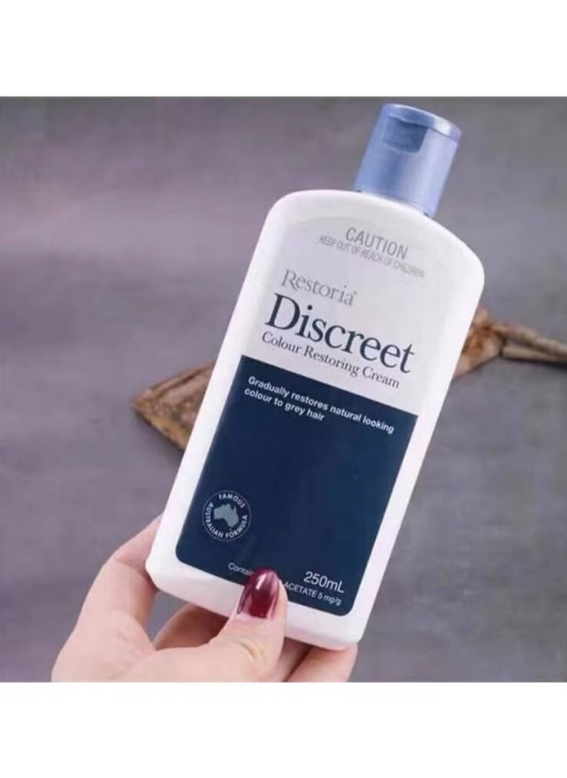 Restoria Discreet - Restoria Discreet Hair Colour Restoring Cream 250 ml Hair colour changing - Hair Colouring Cream Hair Care Treatment Color - Image 1