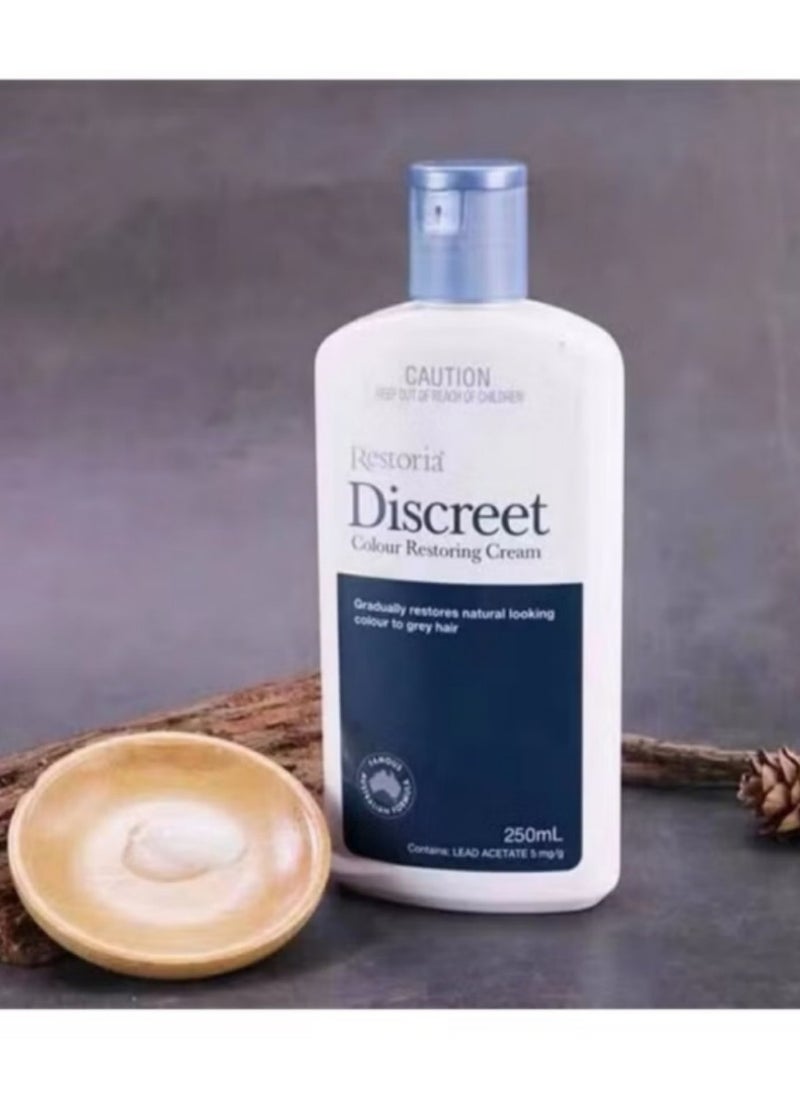 Restoria Discreet - Restoria Discreet Hair Colour Restoring Cream 250 ml Hair colour changing - Hair Colouring Cream Hair Care Treatment Color - Image 1
