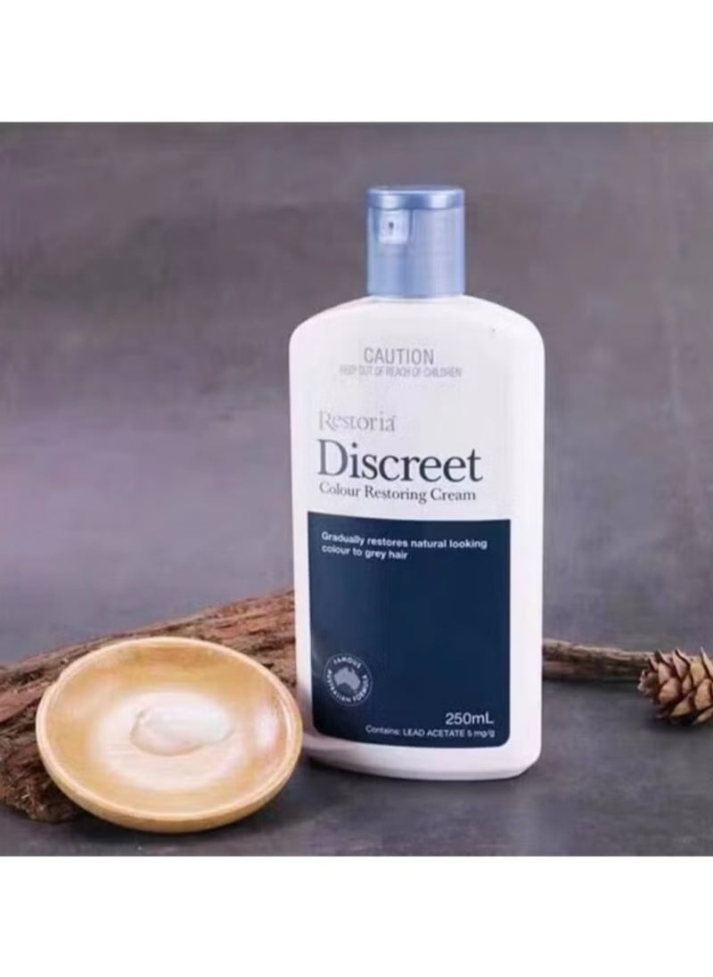 Restoria Discreet - Restoria Discreet Hair Colour Restoring Cream 250 ml Hair colour changing - Hair Colouring Cream Hair Care Treatment Color - Image 1